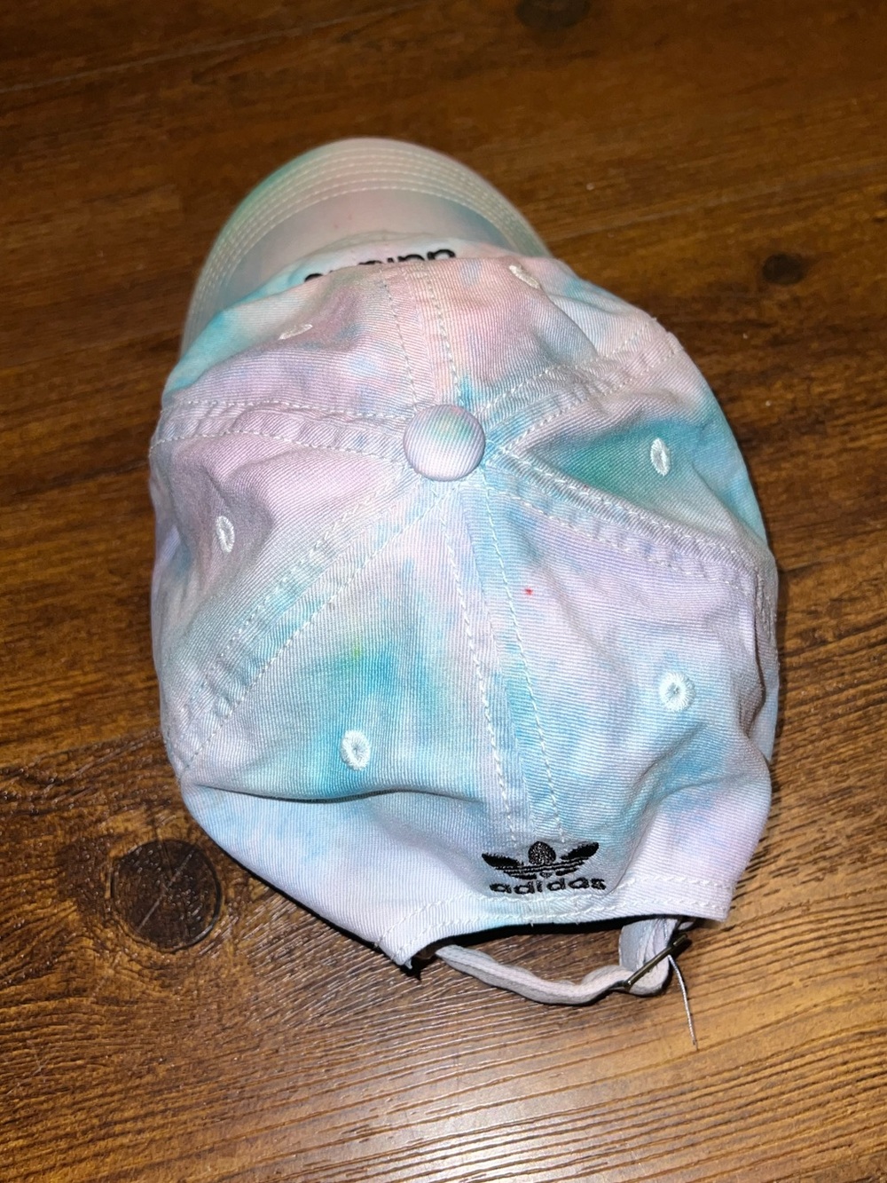 Adidas Pastel Tie-Dye Adjustable Sporty Hat Pink, Blue, Green One Size - Picture 7 of 9